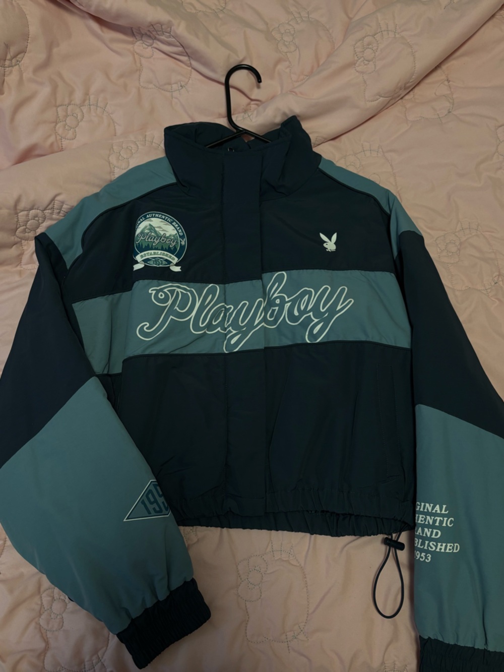 Playboy cropped ski jacket
